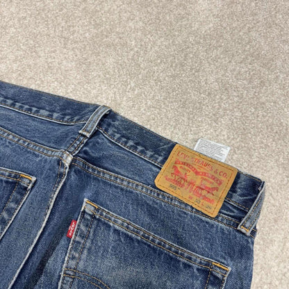 Vintage Levis 505 jeans y2k 90s skater style W34L29 blue 5 pocket 100% cotton denim pants