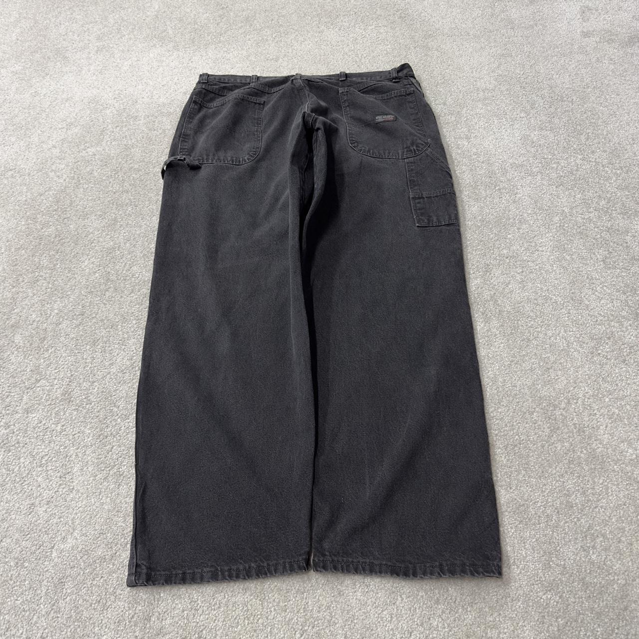 Wrangler baggy wide leg jeans y2k carpenter black Loose fit skater work pants