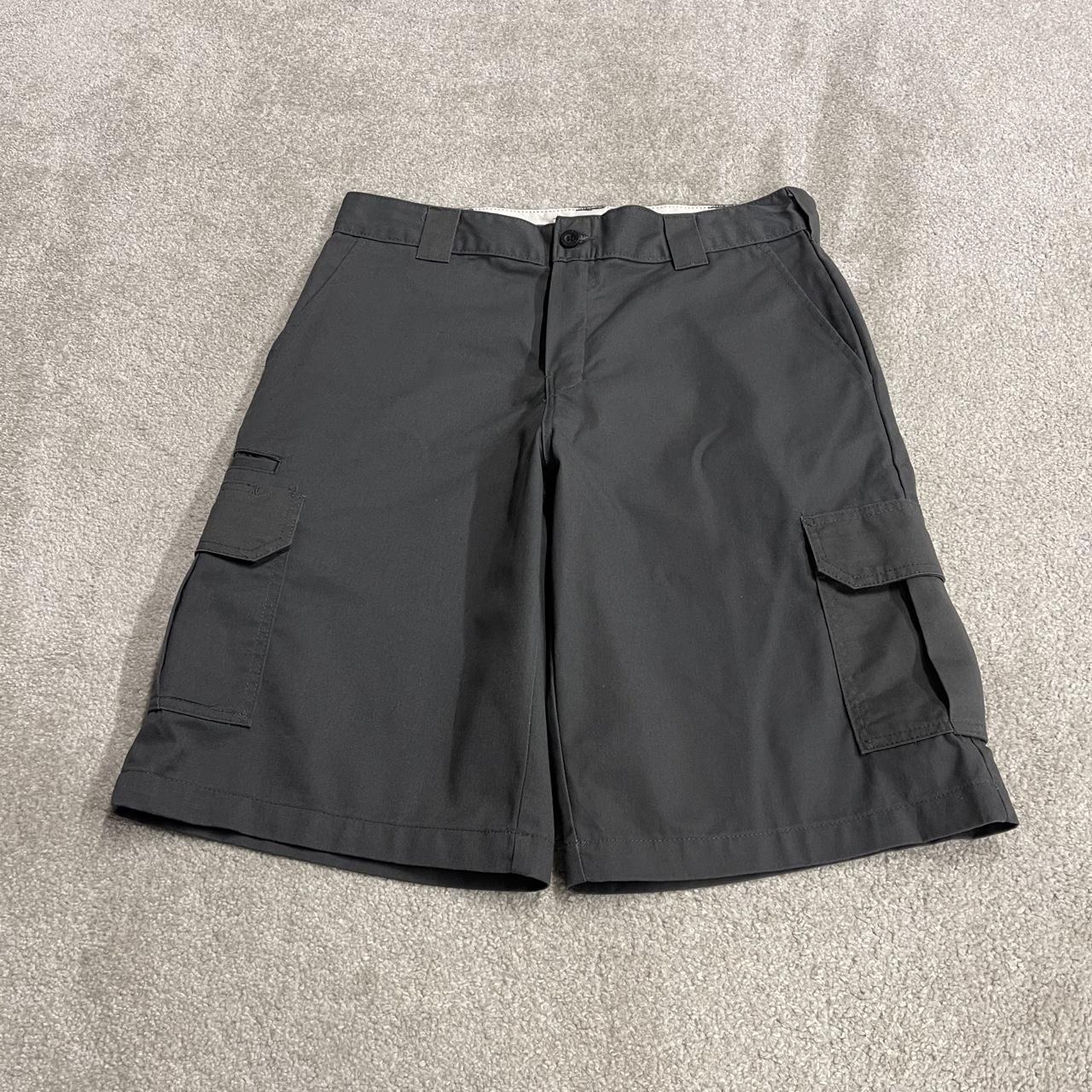 Dickies baggy cargo shorts chino grey Skater / surf style shorts loose wide leg festival