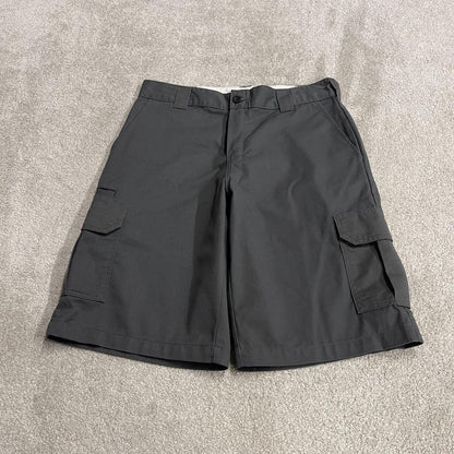 Dickies baggy cargo shorts chino grey Skater / surf style shorts loose wide leg festival