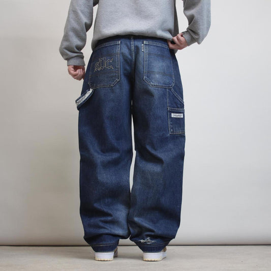 Baggy Snoop Dogg carpenter jeans W34L33 embroidered y2k style rare wide leg