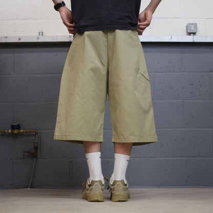 Dickies extra baggy chino shorts carpenter khaki Skater / surf style shorts long wide leg festival