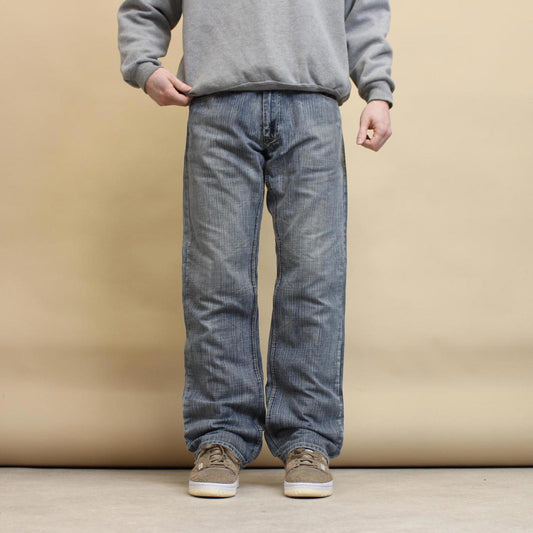 Blue Projek Raw jeans W34 L33 loose denim y2k hip hop jeans