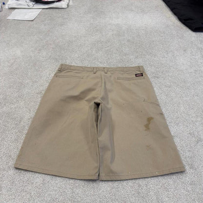 baggy Dickies carpenter shorts khaki Twill chino skater style shorts wide long leg