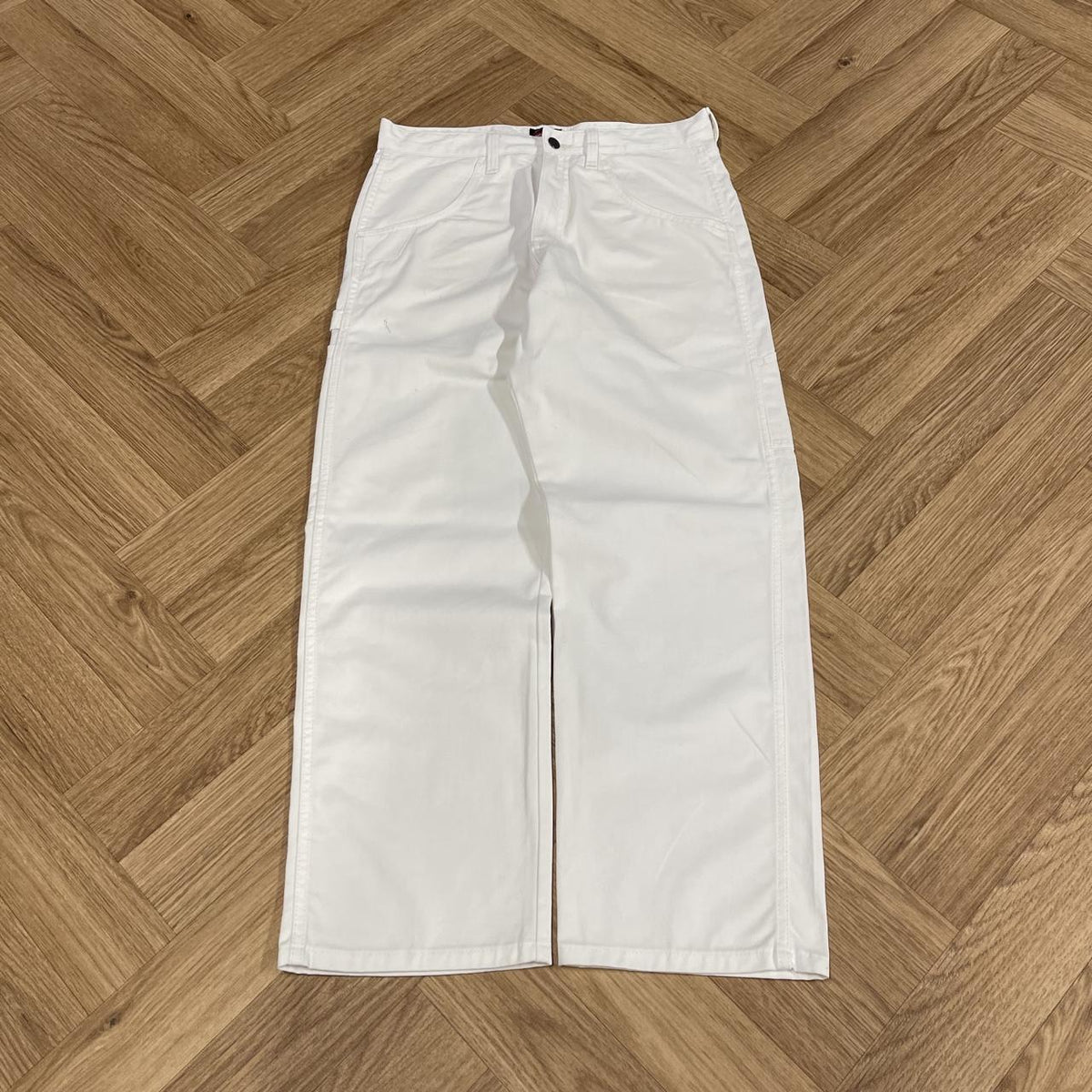 Wrangler carpenter jeans white y2k Loose straight utility workwear skate trousers