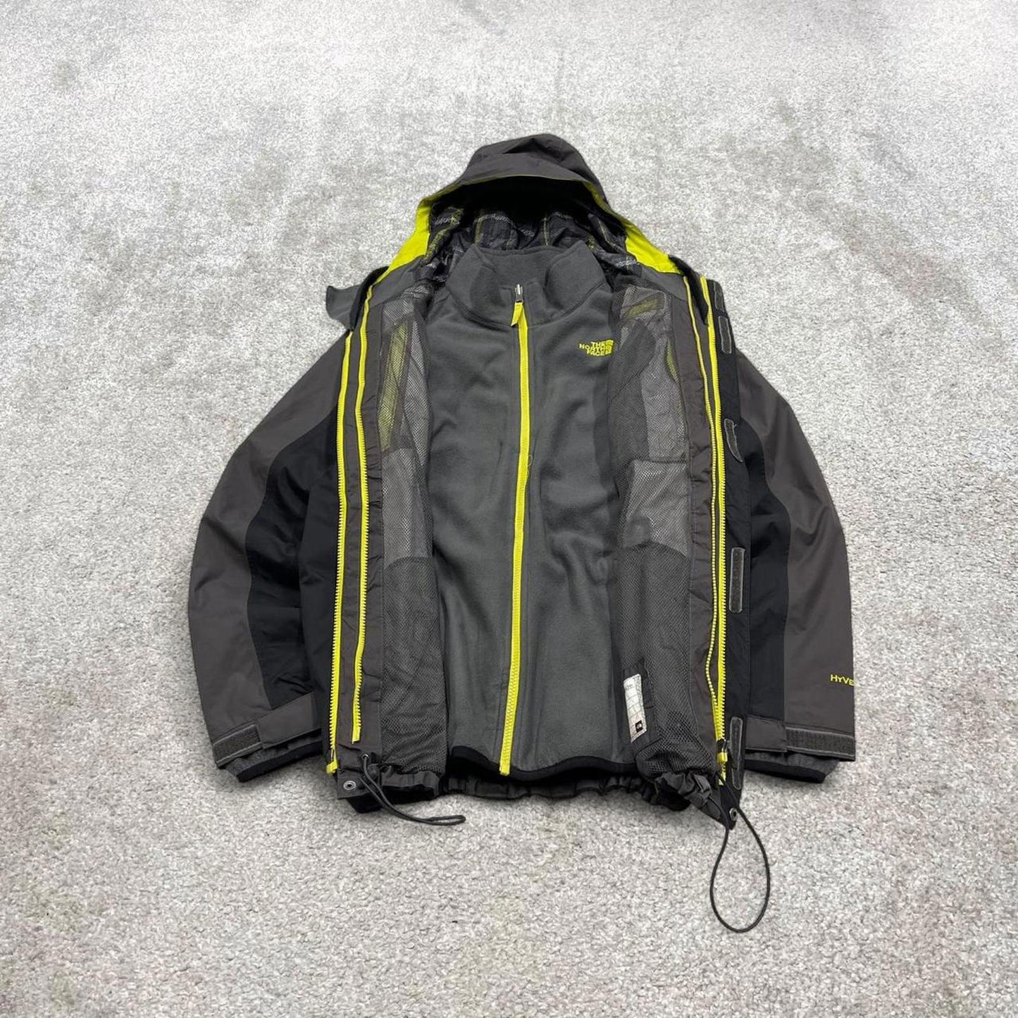 Y2K The North Face HyVent technical jacket black