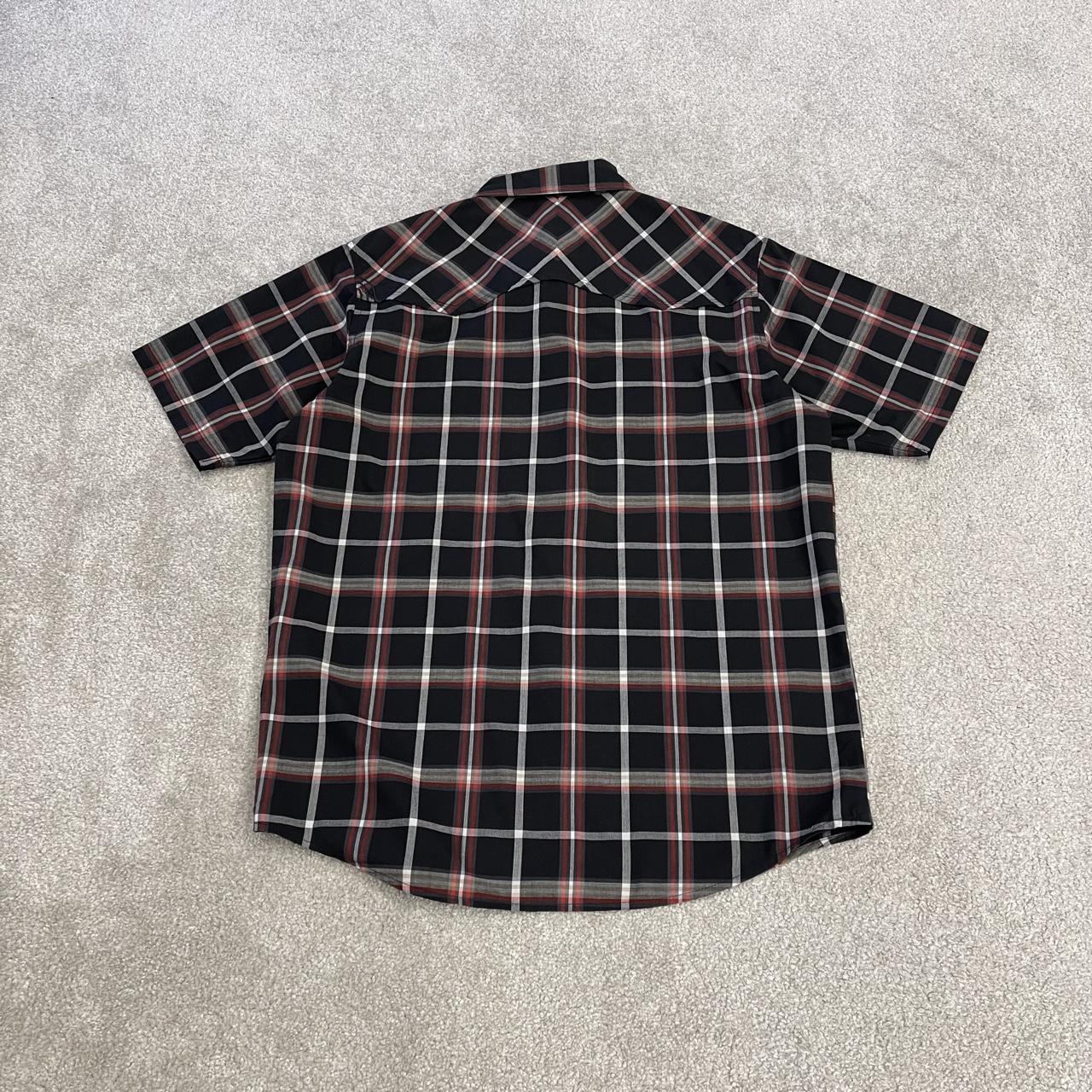 North Face checkered short sleeve shirt black TNF festival surf style check shirt button down summer