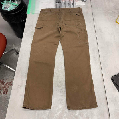 Brown Dickies carpenter jeans W38L31 regular fit 90s style carpenters