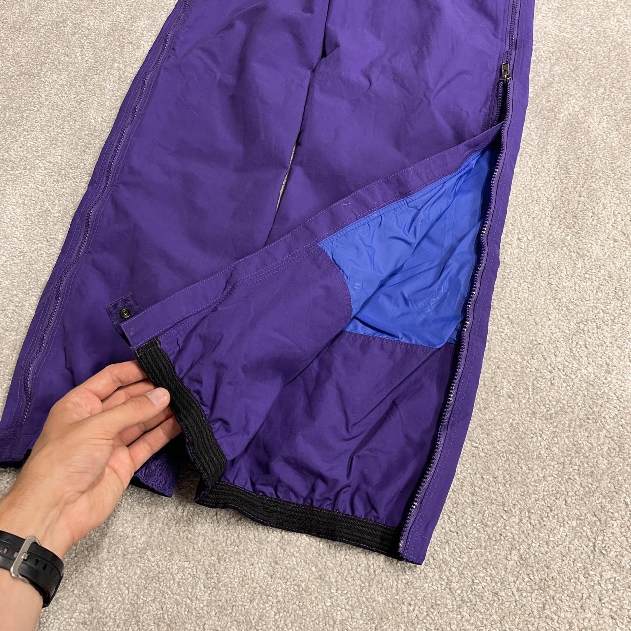 Patagonia ski pants salopettes size 10 women's y2k purple snow technical trousers skiing