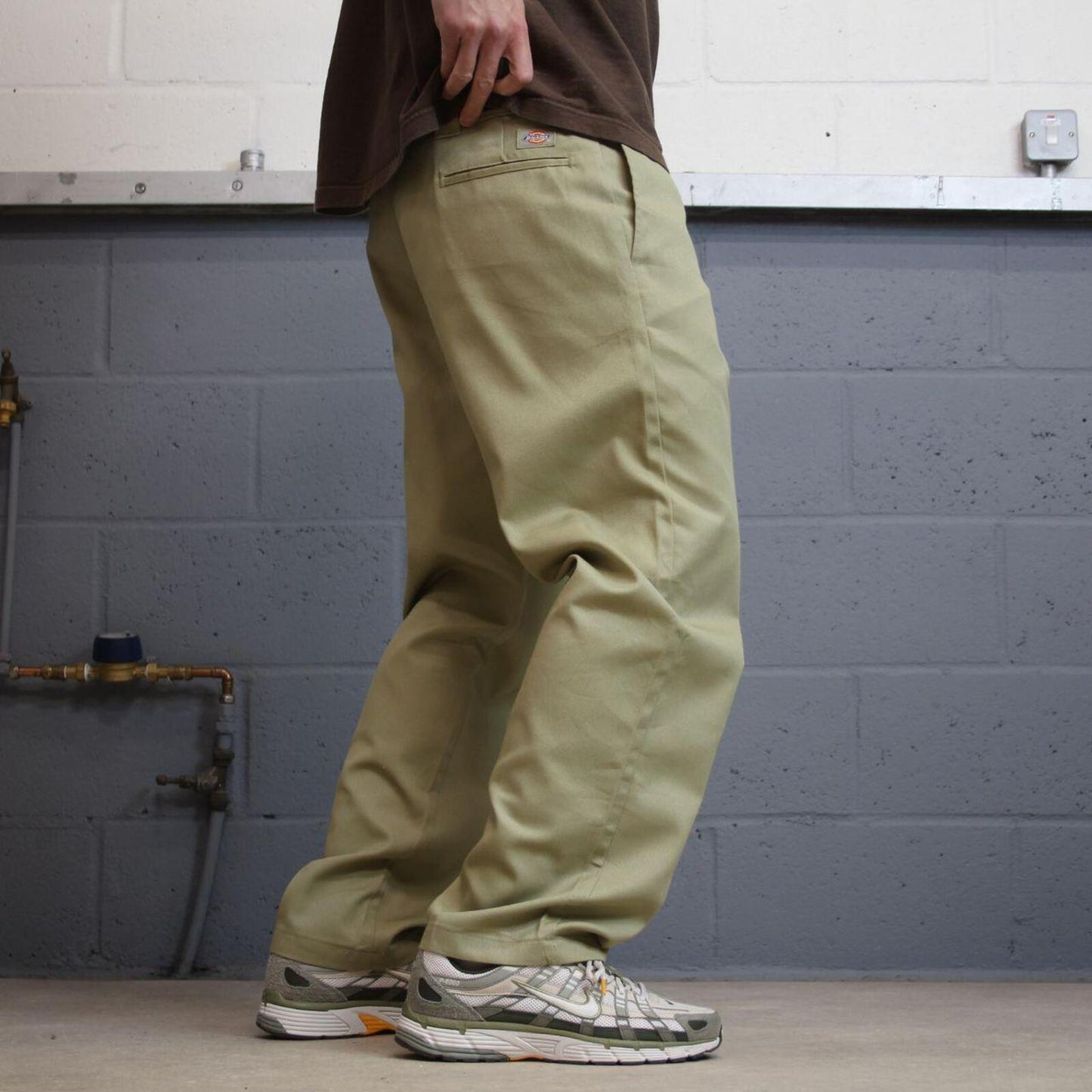 Dickies work pants slim straight khaki Twill chino skate style trousers