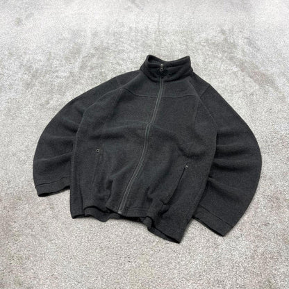 Grey Columbia technical fleece XL women's y2k style full zip up autumn