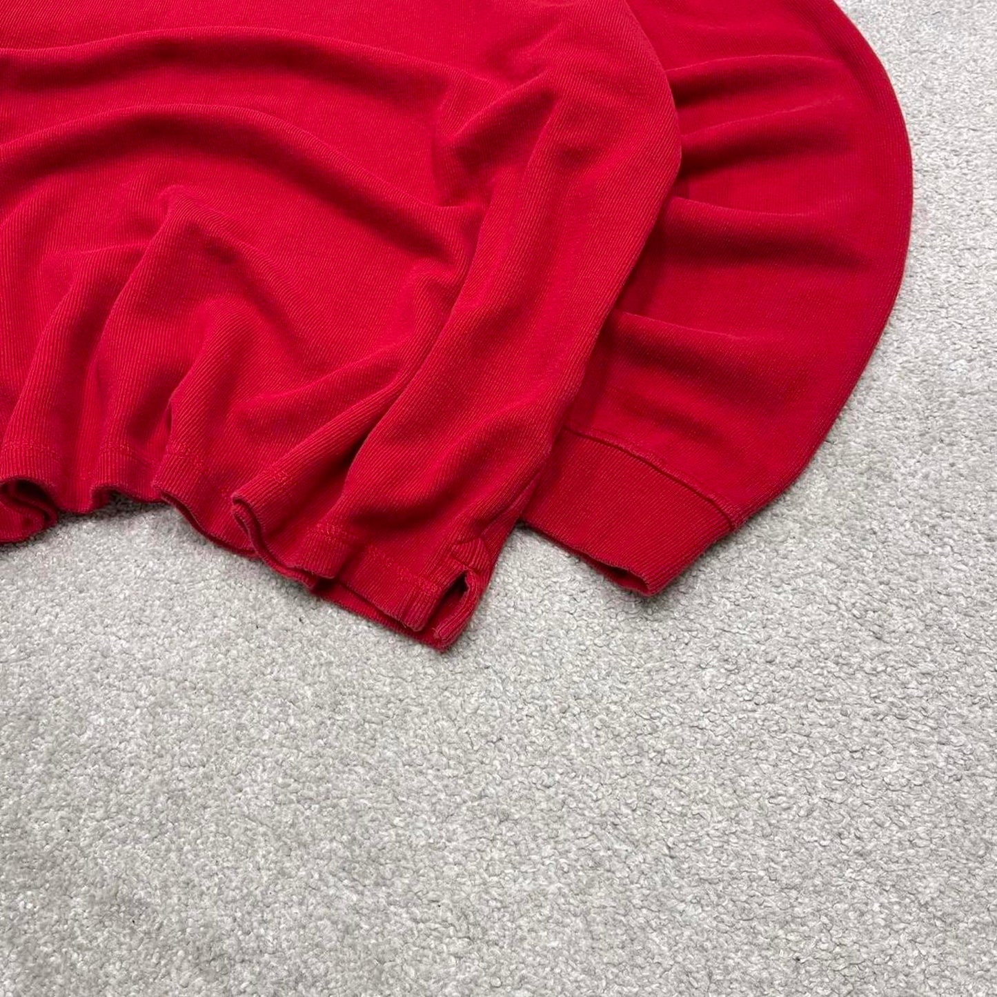 CHAPS knit quarter zip sweater jumper pull over XXL men's red knitted y2k 00s style