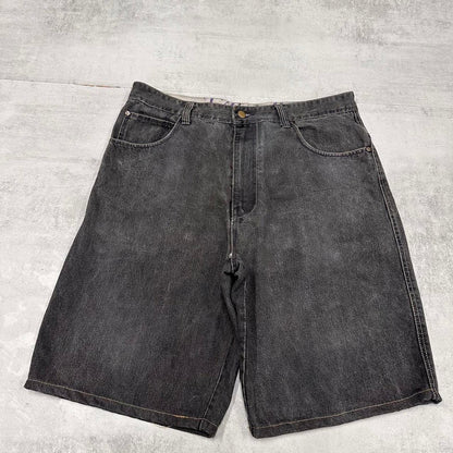Grey Raw Blue Denim Jorts W36