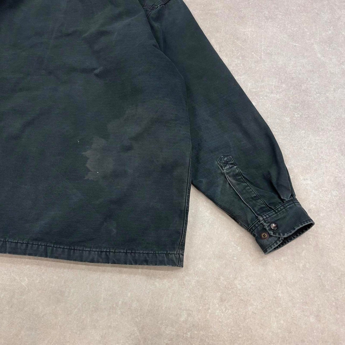 Black Carhartt shirt jacket XL padded quilt lined overshirt shacket American USA