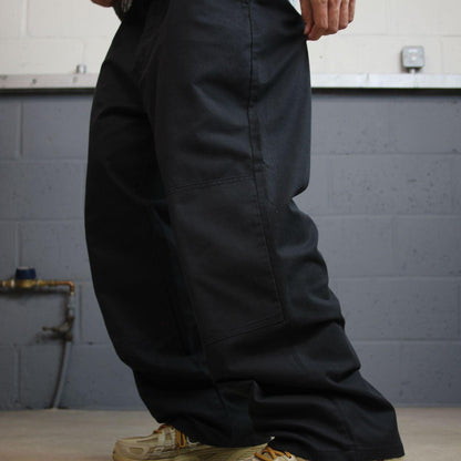 Dickies double knee work pants Y2K black Loose fit chino style skate trousers