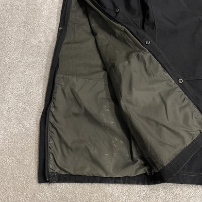 Carhartt baggy waterproof bottoms black Wide leg mesh lined waterproof technical trousers
