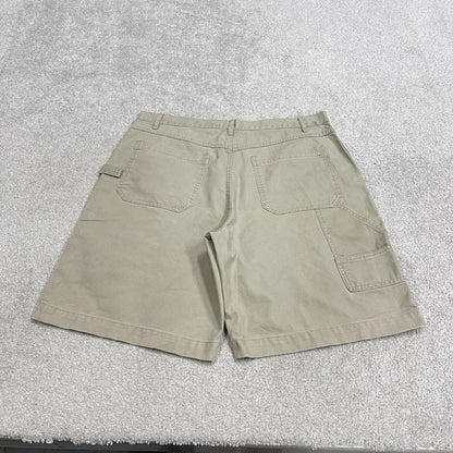 Baggy cargo shorts canvas carpenter beige Falls Creek skater style summer festival jorts
