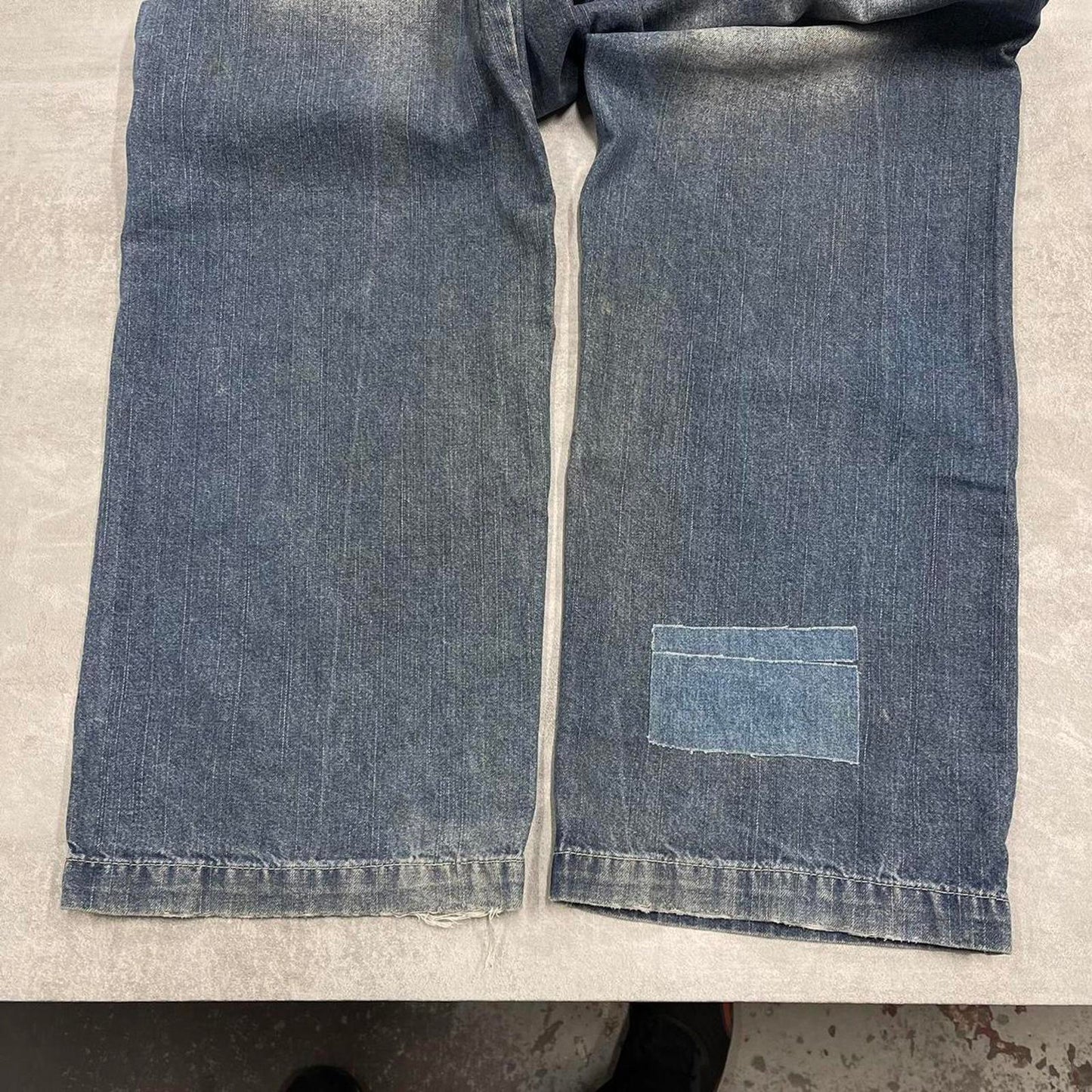 Baggy embroidered y2k style jeans W31L33 Small loose Spotgang Spotwear