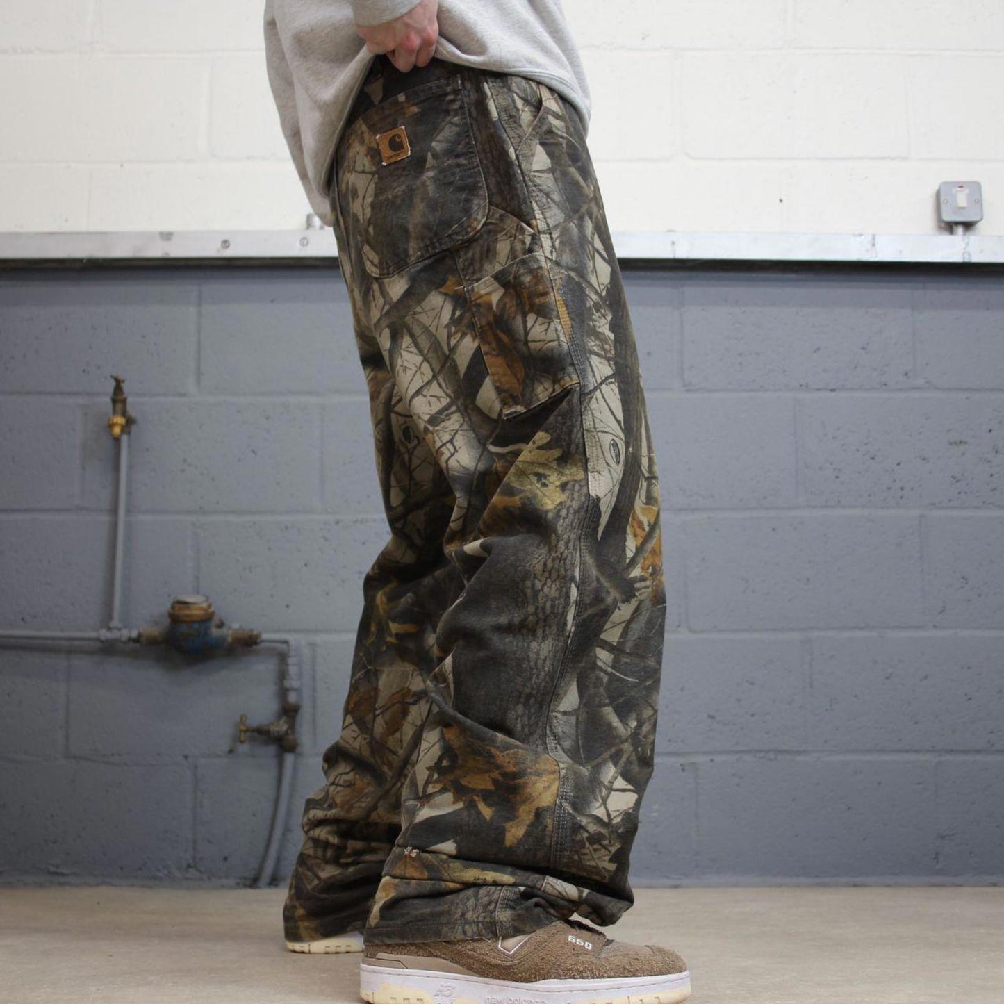 Camo Carhartt carpenter pants W36L34 Baggy camo 90s style canvas skater cargos