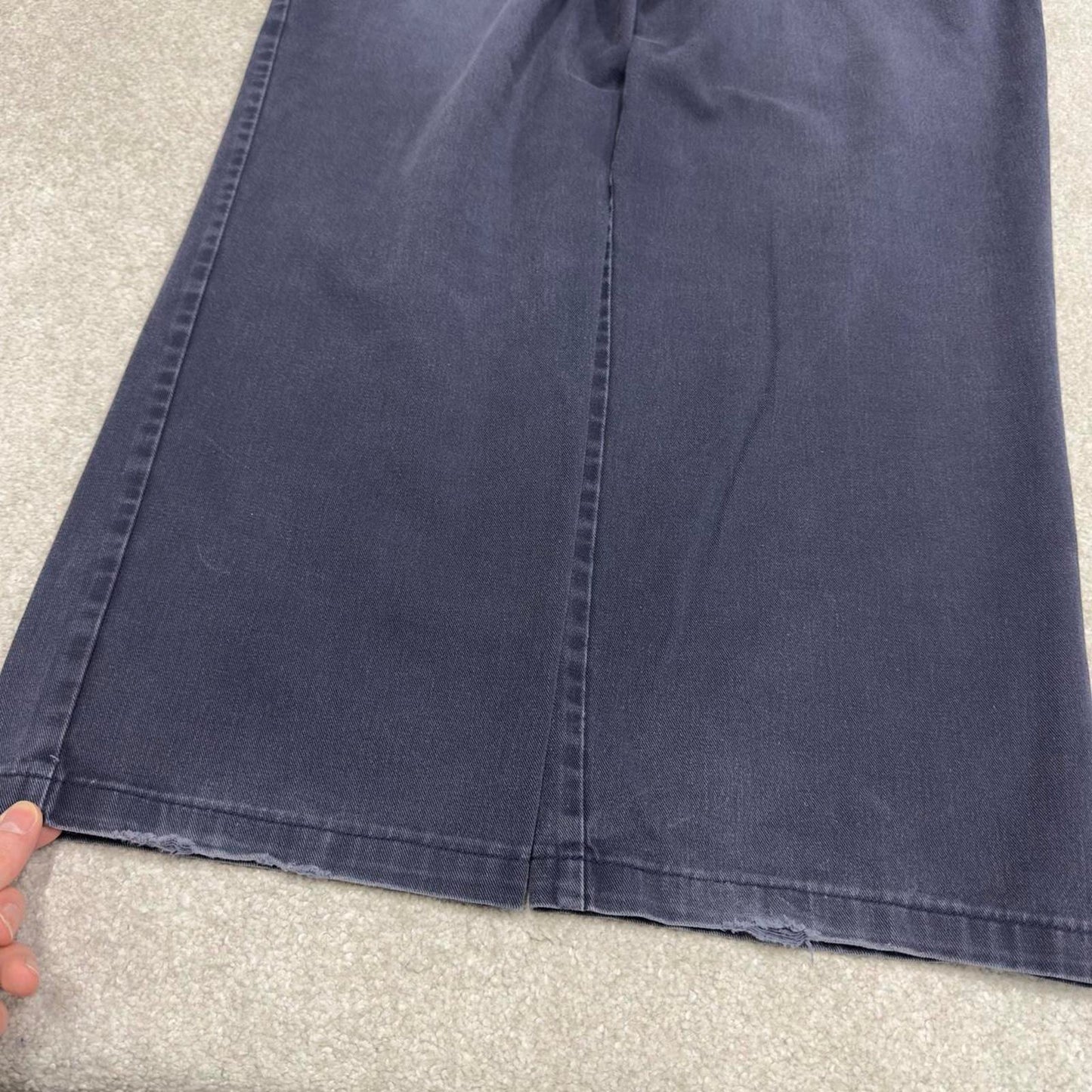 Y2K Dickies chino work pants faded navy Loose flex chino style skate trousers