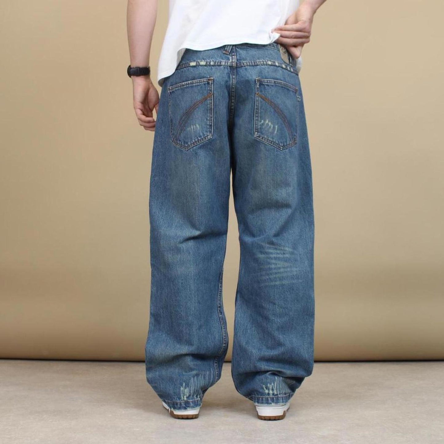 Drill Clothing Company jeans W36 L32 loose distressed design hip hop jeans