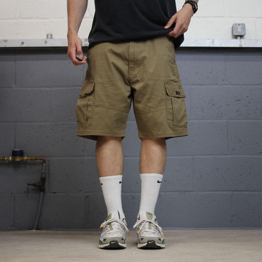 Wrangler cargo shorts relaxed khaki Loose skater style summer festival shorts