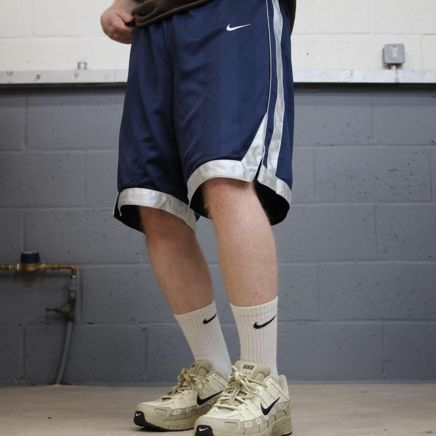 Nike sports shorts y2k loose navy Basketball style comfy floaty summer gym shorts