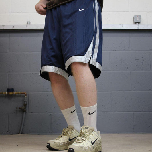Nike sports shorts y2k loose navy Basketball style comfy floaty summer gym shorts