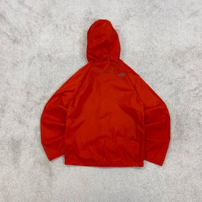 Orange packable North Face Hydrenalite jacket Boys Large y2k style hooded full zip windbreaker coat