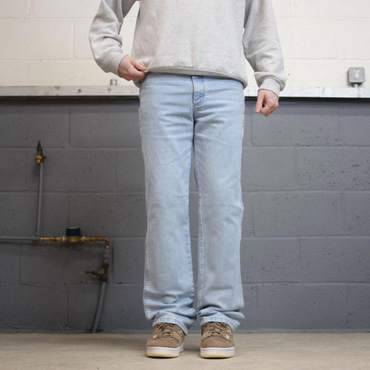 Vintage Y2K Wrangler jeans light wash blue Straight leg 00s style pants cowboy style