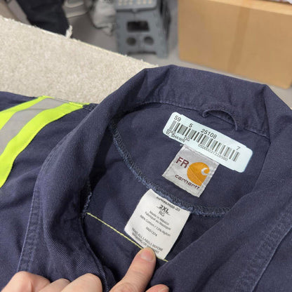 Carhartt FR boilersuit workwear coveralls navy Long sleeve work jumpsuit overalls fire resistant