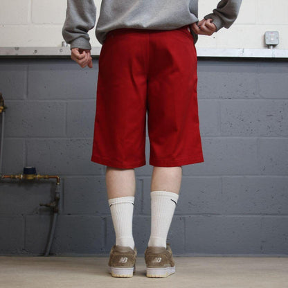 Dickies baggy carpenter shorts red Twill style chino skater shorts loose leg festival
