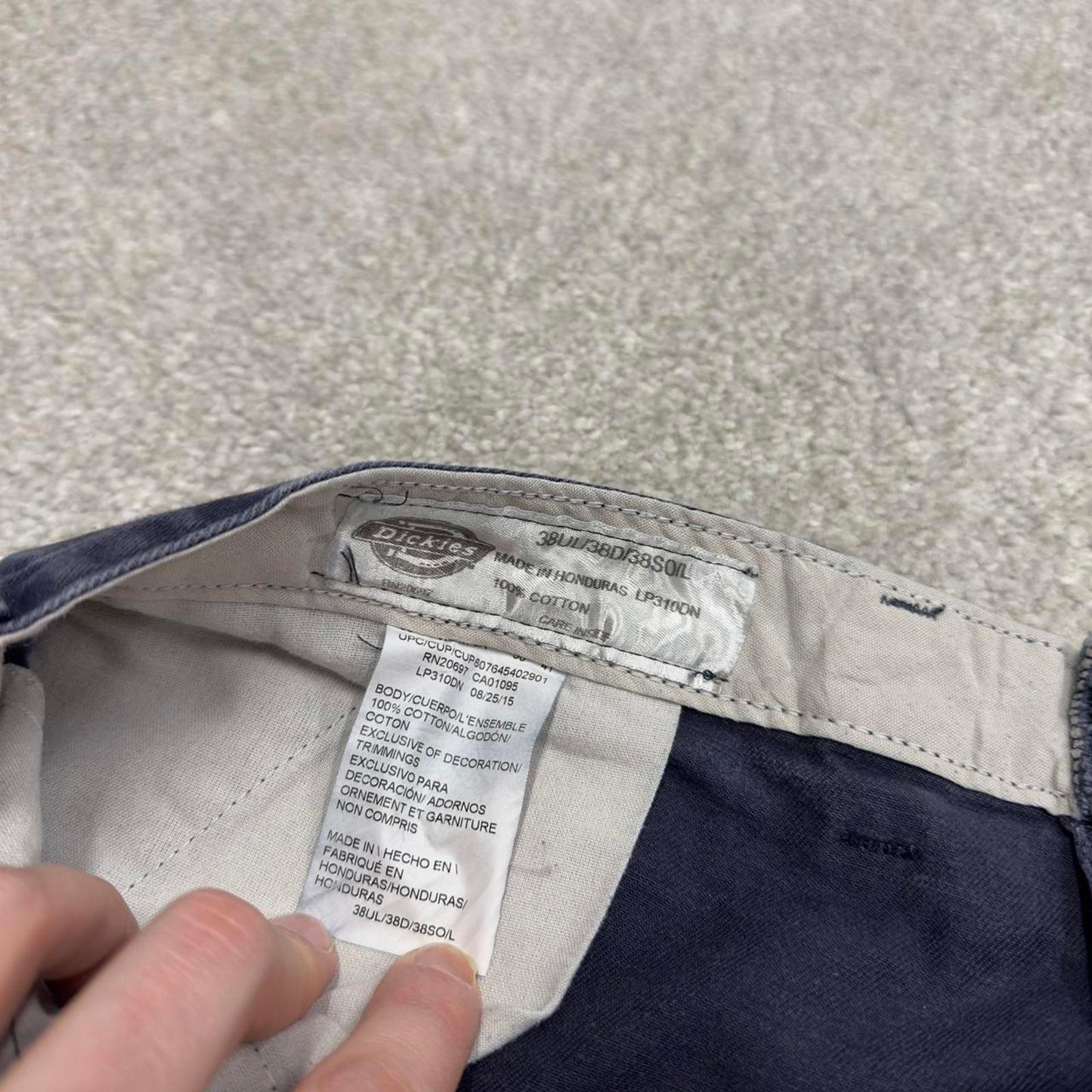 Y2K Dickies chino work pants faded navy Loose flex chino style skate trousers