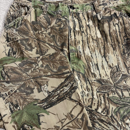 Vintage Liberty Duxbak baggy camo cargo pants L khaki Realtree camouflage wide leg trousers