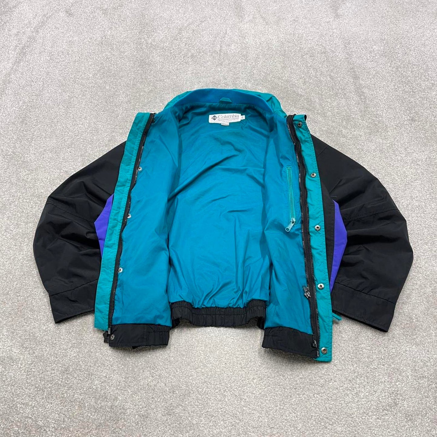 00s Columbia technical windbreaker jacket L men's black y2k style autumn