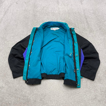 00s Columbia technical windbreaker jacket L men's black y2k style autumn