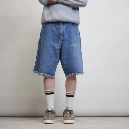 Blue Branded One jean shorts W36