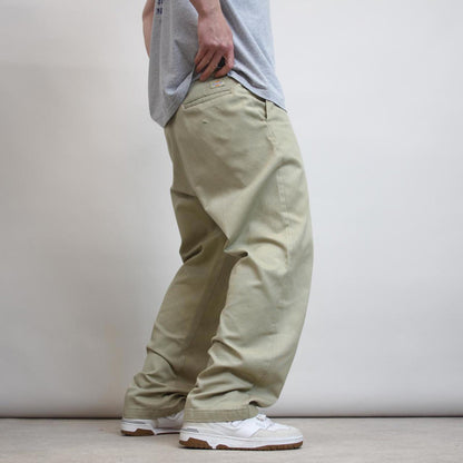 Mens Khaki beige Dickies pants W38 L31 chino style skate trousers