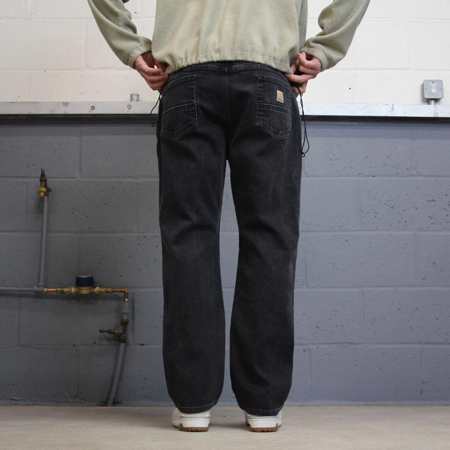 Y2K Carhartt jeans relaxed fit black Relaxed fit denim skate style work pants