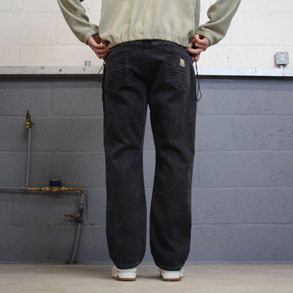 Y2K Carhartt jeans relaxed fit black Relaxed fit denim skate style work pants