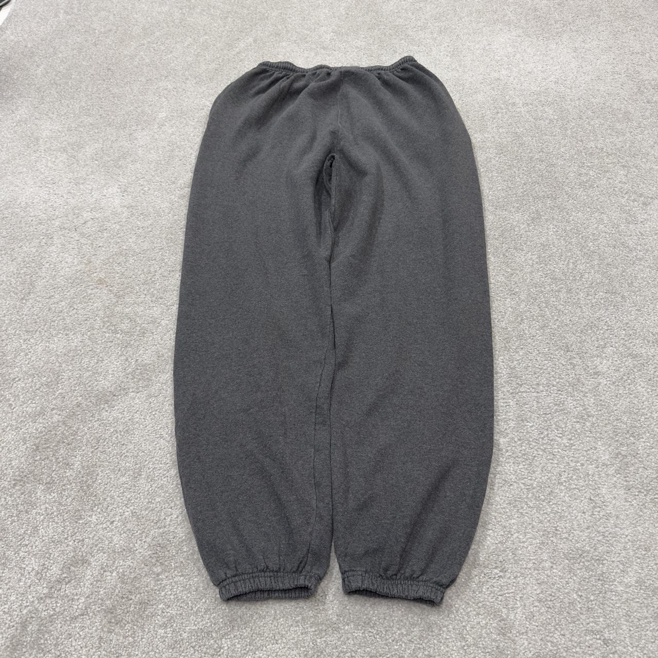 Champion sweatpants grey loose leg cuffed joggers y2k Loose casual 2000s style jogging bottoms
