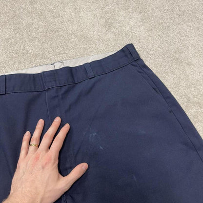 Baggy Dickies chino shorts navy Twill chino skater style shorts loose leg