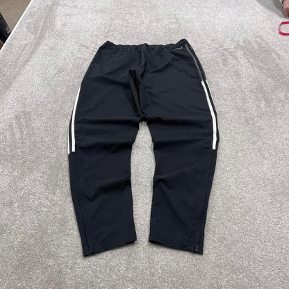 Y2k Adidas tracksuit bottoms M 00s style sportswear joggers mesh unlined track pants logo trackies