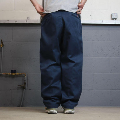 Vintage Dickies work pants navy Loose straight twill chino skate style trousers