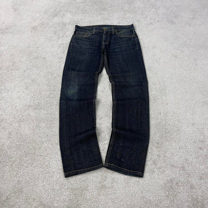 Indigo Blue Levis 511 jeans W30L32 y2k 90s style 5 pocket denim pants slim straight fit