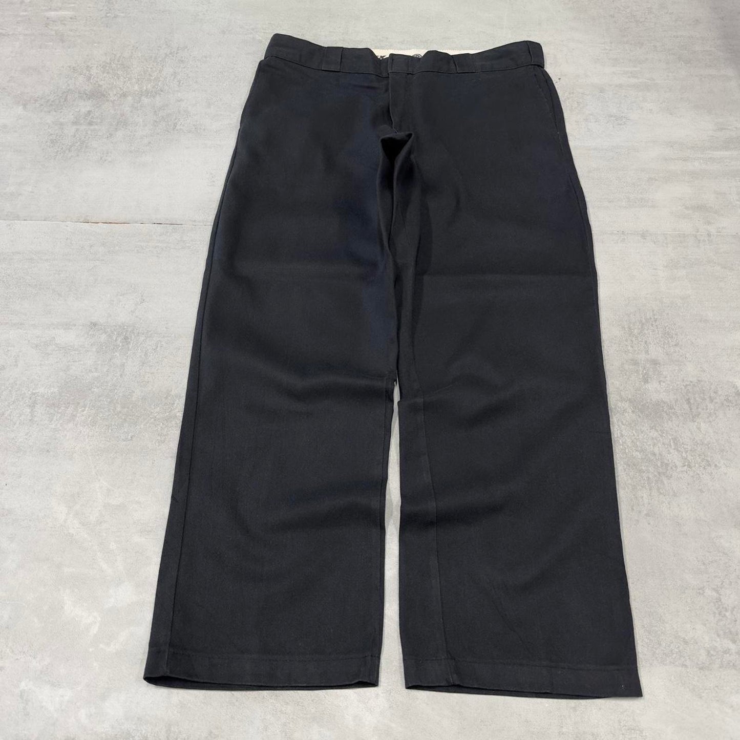 Baggy Dickies Carpenter pants W38 L32 black loose twill chino style skater pants