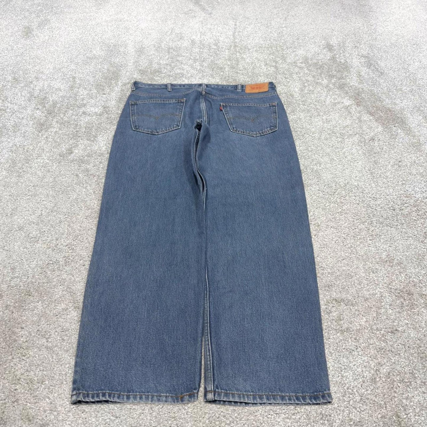 Vintage y2k Levis 550 jeans blue Casual style 5 pocket 100% cotton denim pants