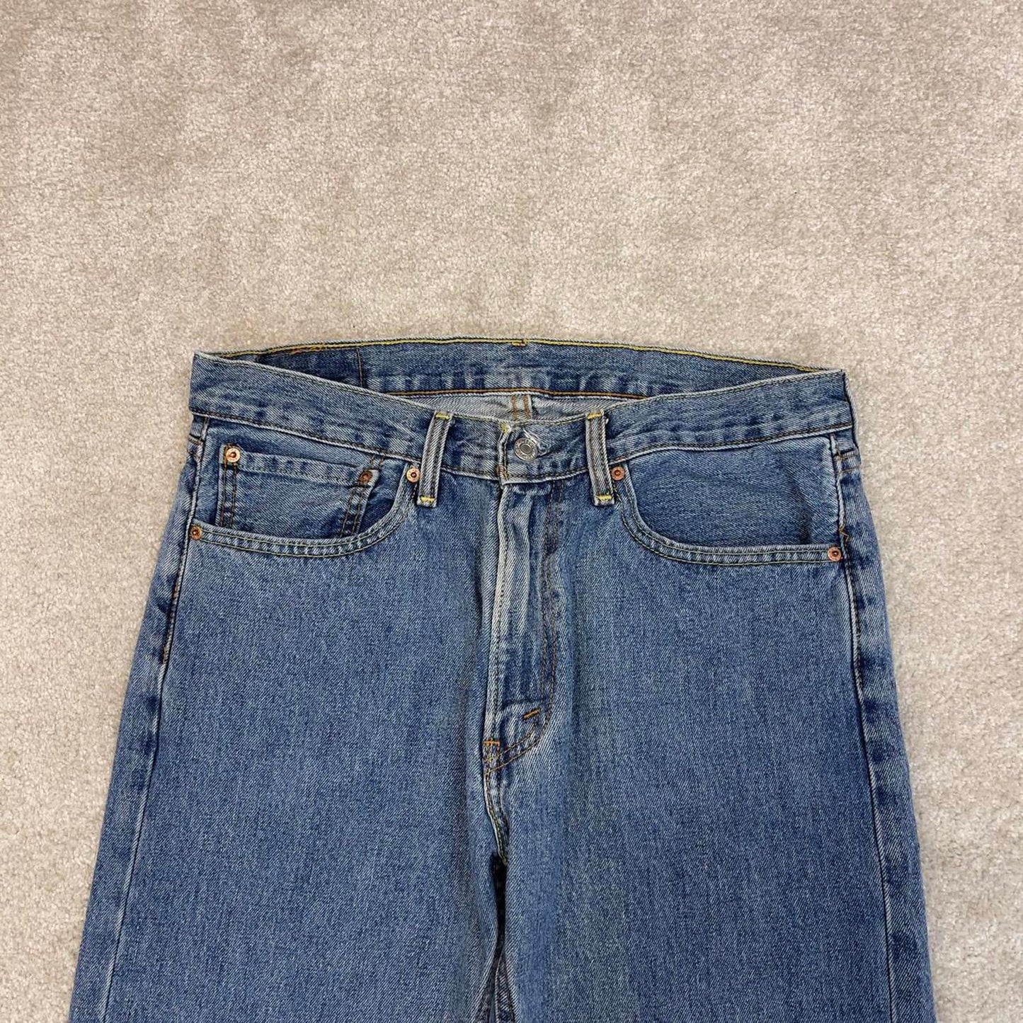 Blue Levis 505 jeans W34L34 y2k 90s style 5 pocket denim pants straight fit