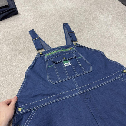 Vintage baggy denim Dungarees loose y2k blue Liberty workwear bib & brace overalls utility