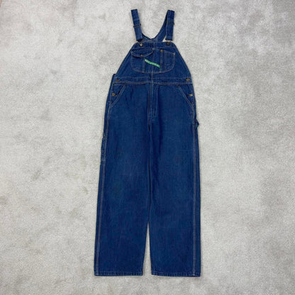 Vintage Key dungarees W38L30 blue mens denim overalls